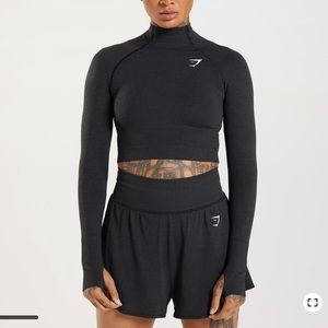 Gymshark High Neck Midi Top
